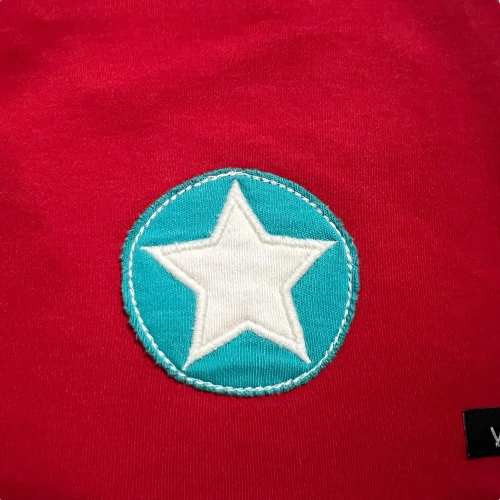 Villervalla Sz 54/56 (8-12Y) Red Star Appliqué Hat